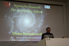 Prof. Breitschwerdt beim Vortrag