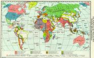 Weltkarte um 1900